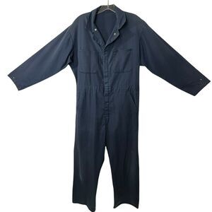 Vtg Workwear Outfitters Blue Mechanic Coveralls Jumpsuit Boiler One-piece Sz 40